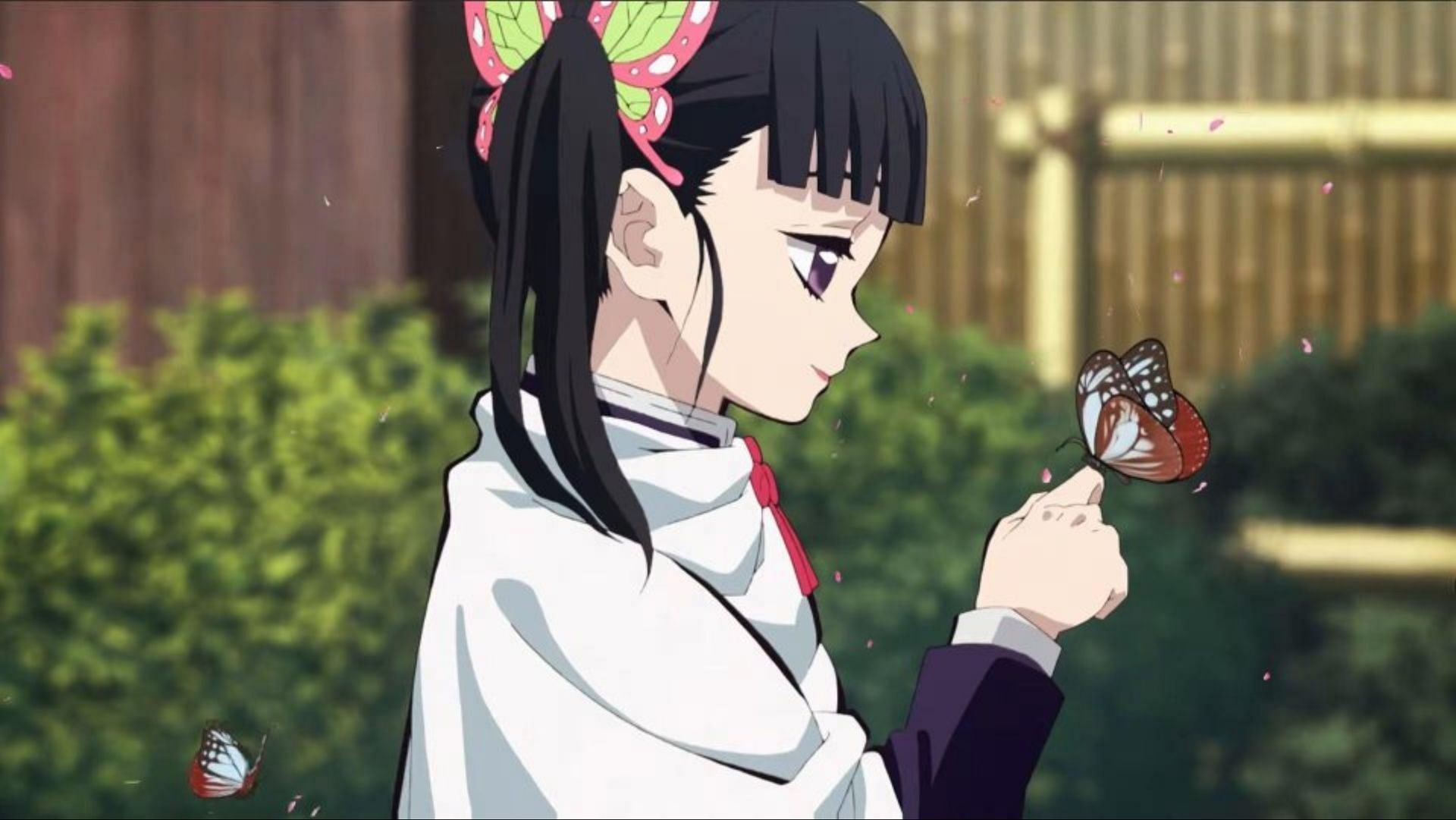 Kanao Tsuyuri as seen in the Demon Slayer anime (Image via Ufotable)